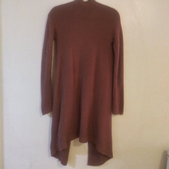 Forever 21 Women's Mocha Long Sleeve Open Front Cardigan Sweater Size: Small - Picture 5 of 12